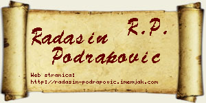 Radašin Podrapović vizit kartica